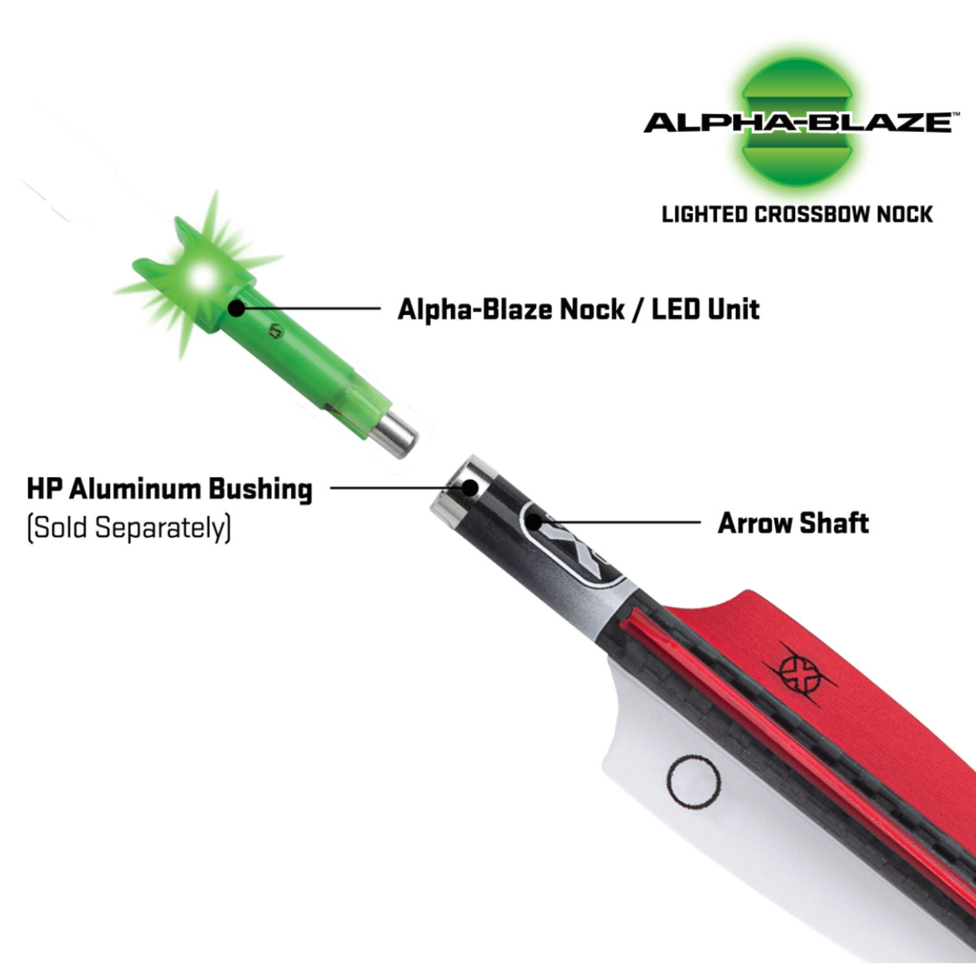 Ten Point Alpha-Blaze Lighted Crossbow Nock